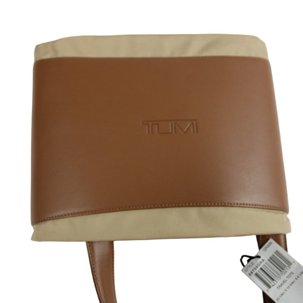 Tumi Obi Collection Grain Fold Away Nylon Leather Trim XL Travel Tote - Picture 8 of 9